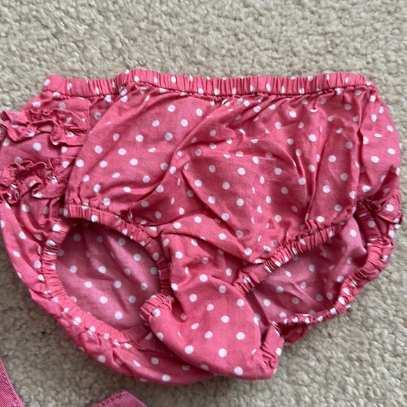 Mini Boden Pink Ducks Toys Appliqué Dress Pinnie Size 12M - Picture 5 of 8